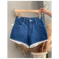 ราคา ส่งต่อกางเกงยีนส์ขาสั้น แต่งลูกไม้ infinity (28888110225)