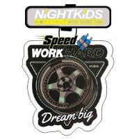 ราคา Dream Big Work Hard JDM Whee Car Air Freshener แขวนน้ําหอมกระดาษญี่ปุ่น Racing อุปกรณ์ตกแต่งภายในรถยนต์จี้ตกแต่ง (29405702610)