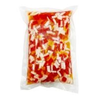 ราคา ฟรุตสลัดแดง/ทรุตตี้สลัดผลไม้รวมรสเส้นยาว ขนาด1,000 กรัม (24475178086)