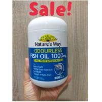 ราคา ลดราคาน้ำมันปลา Nature's way odourless fish oil 1000mg 200capsules (7829405002)