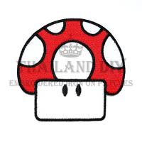 ราคา ตัวรีดติดเสื้อมาริโอ้ งานปัก เกมส์ มาริโอ้ การ์ตูน เห็ด แดง Super Mario Mushroom Patch WOP DIY ตัวรีด อาร์มติดเสื้อผ้า (12467023526)