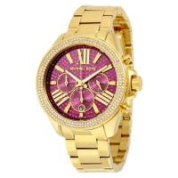 ราคา Michael Kors MK6290 Wren Fuchsia Crystal Pave Gold-tone Stainless Steel Ladies Watch (720485732)