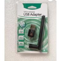 ราคา 300Mbps Wireless Wifi Adapter 2dB Antenna Lan Network Card Mini USB (28460528796)