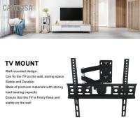 ราคา CARLOSA TV Wall Stand Iron Rotatable Telescopic Space Saving Strong Bearing Mount Television Bracket (25981351898)