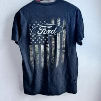 ราคา Delta Apparel Inc Ford Graphic Short Sleeve Tee American Flag Built Ford Tough (25719399976)