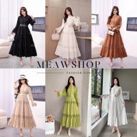 ราคา ชุดเดรสลูกไม้ยาว+เข็มขัด มี8สี ชุดสาวอวบ อ้วน ชุดไปงาน ชุดออกงาน ชุดดำ ชุดขาว แฟนนาค ชุดคลุมท้อง ชุดไปทะเล Lots #6836 (42351068789)