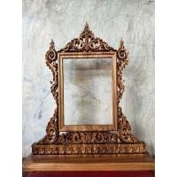 ราคา กรอบตราตั้ง สัญญาบัตรแกะสลักไม้สัก (28381887969)