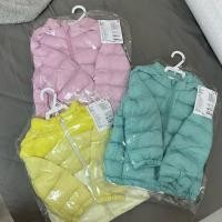 ราคา เสื้อกันหนาวเด็ก Uniqlo เสื้อฮู้ดพาร์กา Pufftech มีซิป ซักได้ Size100 สีฟ้า และ สีชมพู (25312434445)