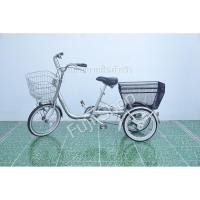 ราคา จักรยานสามล้อญี่ปุ่น - ล้อ 18 / 16 นิ้ว - มีเกียร์ - อลูมิเนียม - Bridgestone - สีเงิน [จักรยานมือสอง] (24977133353)