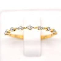 ราคา Happy jewelry แหวนเพชร 9 เม็ด แหวนเพชร แหวนทองเพชรแท้ ทองแท้ 37.5% ME760 (6180738086)