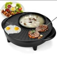 ราคา SMARTHOME สมาร์ทโฮม หม้อสุกี้ หมูกระทะ รุ่น SM-EG1302 เตาปิ้งย่างเอนกประสงค์พร้อมหม้อสุกี้ MOON&SUN (8117544875)
