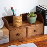 ราคา ไม้สักเก็บเครื่องสำอางชั้นวางของกล่องแกะสลักไม้เนื้อแข็งตู้เล็กมีลิ้นชักเก็บของได้ กล่องไม้ตั้งโต๊ะเ (27360041265)