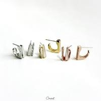 ราคา Ally 14k earrings. (ต่างหูแบบติดหู งานสแตนเลสสวยทน ใส่ลุยได้ไม่ลอกไม่ดำ) (29515358408)