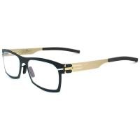 ราคา Fashion แว่นตา รุ่น IC BERLIN 003 C-4 สีดำขาทอง Urban กรอบแว่นตา ทรงสปอร์ต (สำหรับตัดเลนส์) ไม่ใช้น๊อต Eyeglass frame (1265946045)