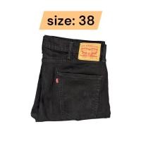 ราคา กางเกงยีนส์ ลีวาย 514 เอว38 Super Black ยาว 45 ขา 8.5 มือสอง รหัสs38 (27735848336)