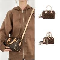 ราคา [พรีเซลล์ยุโรป] LOUIS VUITTON Speedy 20 mit Schulterriemen สายสะพายไหล่แบบถอดได้/กระเป๋าถือ/กระเป๋าสะพายไหล่/สีน้ำตาล (25173629925)