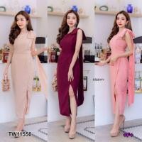 ราคา ชุดใส่ออกงาน ไปงานแต่งงาน ธีมเพื่อนเจ้าสาว สวยๆ สีครีม แดง ชมพู (ทักก่อนโอนค่ะ) (5416239955)