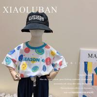 ราคา เสื้อคอกลม ผ้าฝ้ายแท้ แบบแห้งเร็ว ระบายอากาศได้ดี ลายการ์ตูนน่ารัก สําหรับเด็กผู้ชาย และผู้หญิง (21486827109)