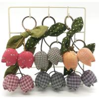 ราคา พวงกุญแจดอกทิวลิป 2 ดอก ผ้าทอ (5696683264)