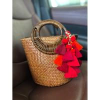 ราคา กระจูดสานทรงแตงโมสีขัดแดงครบชุด (29471454131)