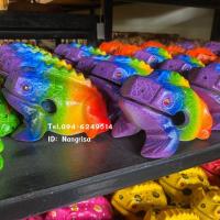 ราคา กบไม้แกะสลัก มีเสียง กบไม้สีรุ้ง (3656641434)