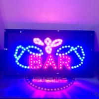ราคา ป้ายไฟ ป้ายไฟตัวอักษร ป้ายไฟวิ่ง ป้ายไฟหน้าร้าน ป้ายไฟร้าน ป้ายไฟร้านเหล้า ป้ายไฟLED-BARชนแก้ว (16875489133)