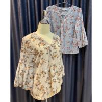 ราคา เสื้อชีฟอง แขนบอลลูน ลายดอก (4629295438)