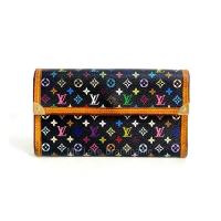 ราคา LOUIS VUITTON Monogram Multicolor Porte Tresor International Wallet Black (รับประกันสินค้าแท้) (24778667422)