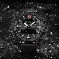 ราคา สินค้าอยู่ในไทย รับประกัน 1 ปี นาฬิกา naviforce watch แท้สายหนัง รุ่น NF9114-BGY ของแท้กันน้ำ 30 เมตร (807686321)