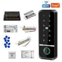 ราคา Tuya WiFi ชุดล็อคประตูอัจฉริยะ – รีโมทคอนโทรลลายนิ้วมือ/RFID/APP | ล็อคแม่เหล็กอิเล็กทรอนิกส์ Biometric | ระบบการเข้าถึงการรักษาความปลอดภัยภายในบ้านสําหรับวิลล่า/แกต (28131166841)