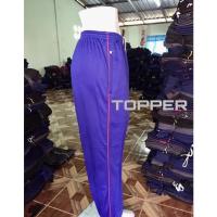ราคา กางเกงวอร์มสีม่วงน้ำเงิน แถบข้างเล็กสีแดง ขาปล่อย รหัส T1115 (11885477535)