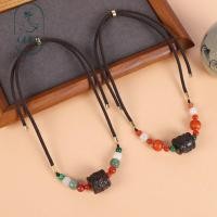 ราคา จีเอชจีแอล❤️เดิมไม้มะเกลือธรรมชาติมังกรคอลัมน์สร้อยคอย้อนยุคที่เรียบง่ายโพธิ์อาเกตจี้กระดูกไหปลาร้าโซ่หญิงสไตล์ชาติพันธุ์สร้อยคอ (29118741015)