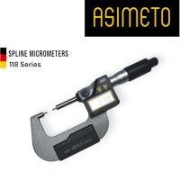 ราคา Asimeto ดิจิตอลไมโครมิเตอร์ปากเล็ก ไมโครมิเตอร์วัดร่องฟันเฟือง Digital Spline Micrometers 0-25 มม, 25-50 มม, 50-75 มม... (25495384780)