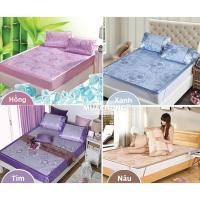 ราคา ชุดเสื่อผ้าไหมและปลอกหมอน2ใบสําหรับฤดูร้อนปรับอากาศเย็น (28738759520)