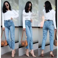 ราคา Jeanshouse Jeans กางเกงยีนส์ทรงบอยปักมิกกี้เมาส์•No.Jh1717• (3333976969)