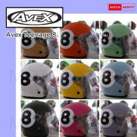 ราคา หมวกกันน็อค Avex Teenage ลายเลข 8 หลายสี ให้เลือกชม ทรงวินเทค คลาสสิค (28004081457)