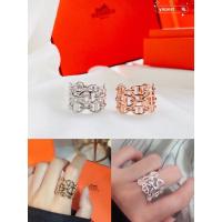 ราคา 100% Genuine HERMÈS Chain Ring Fashion Opening Ring (25140399271)