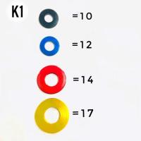 ราคา แหวนมิเนียม แหวนสี แหวนรองน็อตมิเนียม (1ชุด=5ตัว) (4603396668)