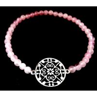 ราคา สร้อยข้อมือหินเสริมดวง หินนำโชค (สีRose Quartz )ขนาด 4 มม. (2275864199)