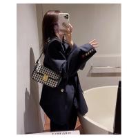 ราคา พร้อมส่งจากไทย กระเป๋าสะพายข้างลายชิโนริทรงคลาสสิค (19735201325)