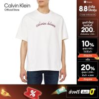 ราคา CALVIN KLEIN เสื้อยืดคอกลมแขนสั้นผู้ชาย ทรง RELAXED รุ่น 4RC225G YAS - สี Off White (40508175456)