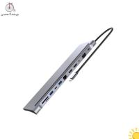 ราคา Ount 12in1 USB C Hub Multiport Adapter VGA Hub Multifunctional Dock 3 USB3.0 USB-C To SD/TF Card Re (24236313441)