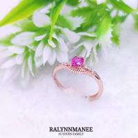 ราคา RP004 แหวนพลอยทับทิมแท้ ( Natural Ruby ) ตัวเรือนเงินแท้ 925 ชุบทองคำขาว,ชุบทอง,ชุบพิงค์โกลด์ งานสั่งทำ (18090441797)