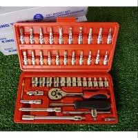 ราคา ชุดบล็อค Euro king tool 46 ชิ้น (1121263477)