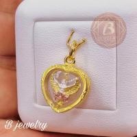 ราคา จี้พระหุ้มทองคำแท้กันน้ำอย่างดี จี้หัวใจพญาครุฑ สำหรับสร้อยคอน้ำหนัก1สลึง/2สลึง/1บาท <<สินค้าพร้อมส่ง>> (2918799330)