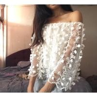 ราคา เสื้อปาดไหล่ ฟรุ้งฟริ้ง สีขาวน่ารักสุดๆ (1076105075)