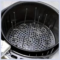 ราคา TIOMNV56 10 ชิ้น แท่งบาร์บีคิว, ไม้เสียบบาร์บีคิวแบบพกพาแบบใช้ซ้ําได้, อุปกรณ์บาร์บีคิวเตาอบสแตนเลสแขวนแนวตั้งย่างหม้อทอดอากาศสากล (27436520642)