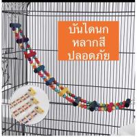 ราคา 10,12ขั้น บันไดนก หลากสี สีสันสดใส ปลอดภัย ต่อนก (10823998506)