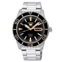 ราคา Seiko นาฬิกาข้อมือชาย Watch Silver/Black Stainless Strap SNZH57K1 (578584028)