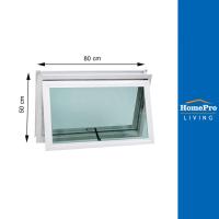 ราคา WINDOW ASIA หน้าต่างเปิด อลูมิเนียม กระทุ้ง มุ้ง F10 80X50 ซม. สีขาว (16693571431)
